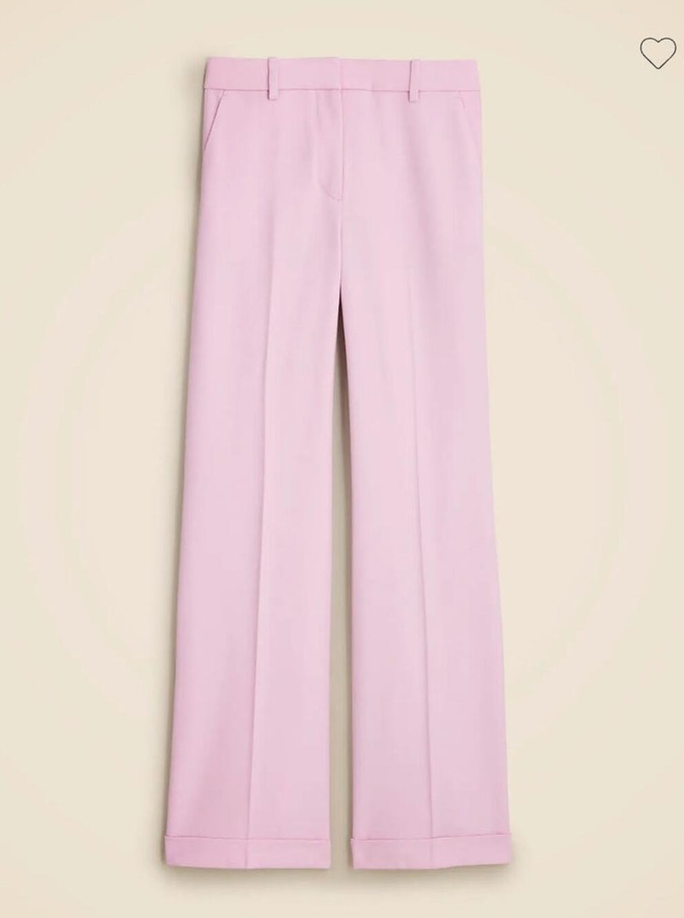 NWT J. Crew Cuffed Wide-Leg Trouser Pant In Wool Blend Purple 4